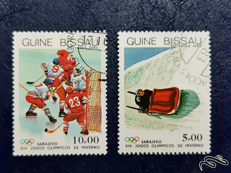 سری تمبر المپیک زمستانی در سارایوو - گینه 1983