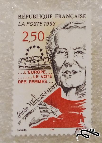 تمبر باارزش کلاسیک 1993 فرانسه نقاشی .باطله (2)0/4