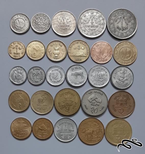 مجموعه 27 عددی سکه های نپال