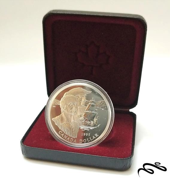سکه نقره یک دلاری یادبودی کانادا 1995