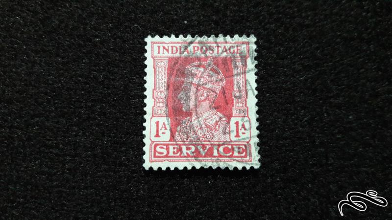 تمبر خارجی قدیمی و کلاسیک مستعمره هند انگلستان جرج ششم