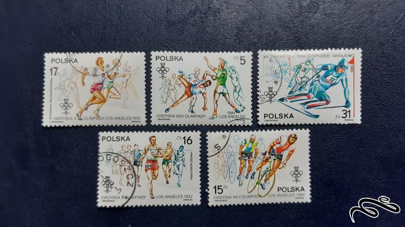 سری تمبر المپیک لس آنجلس - لهستان 1984