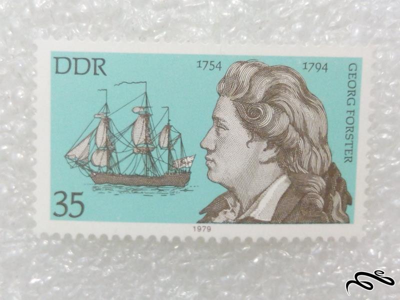 تمبر قدیمی ارزشمند 1979 المان DDR.مشاهیر (98)5+F