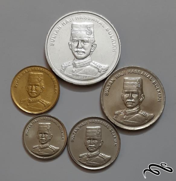 ست کامل سکه های برونئی دارالسلام