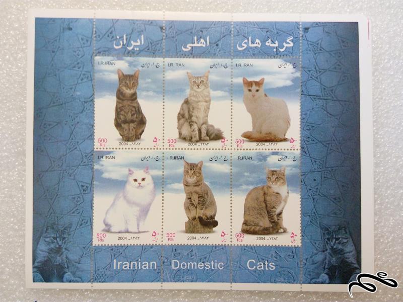 مینی شیت زیبای ۱۳۸۳ گربه های اهلی ایران (۰۲)+
