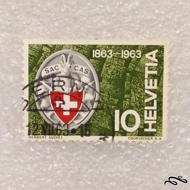 تمبر زیبا و ارزشمند قدیمی سوئیس باطله (96)7