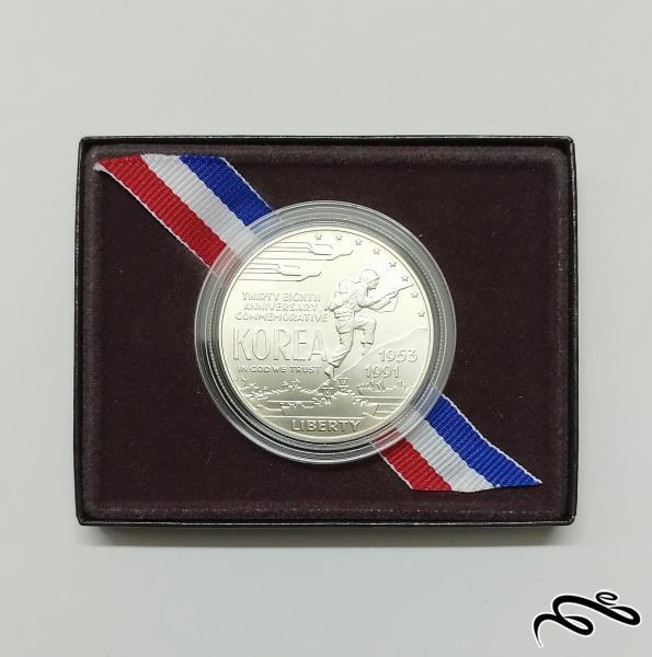 سکه نقره یک دلاری یادبودی آمریکا 1991