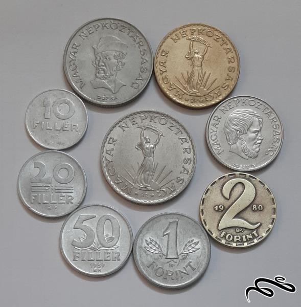 ست کامل سکه های مجارستان