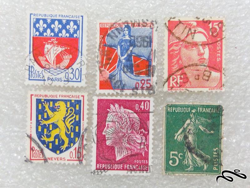 6 تمبر قدیمی و ارزشمند کلاسیک خارجی.باطله (98)1