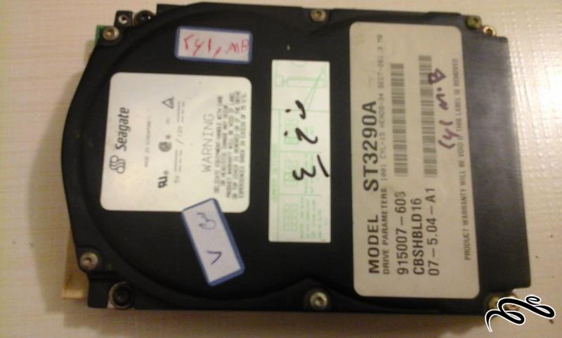 هارد HDD دیسک اینترنال فوق کمیاب 261 مگابایت سی گیت موزه ای سالم (ک 3) ش 7