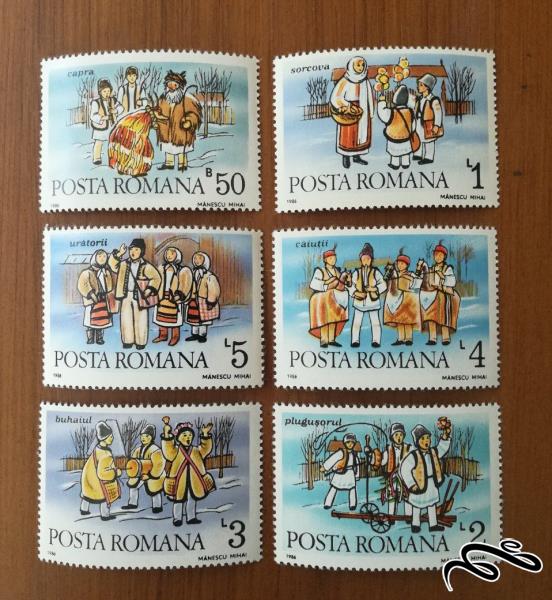 سری کامل تمبرهای رومانی