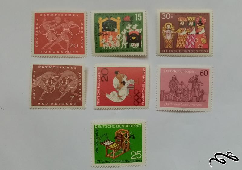 7 عدد تمبر آلمان (نو و با چسب) (4)