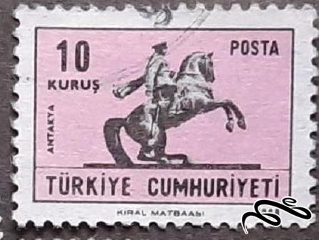 تمبر زیبای بارزش قدیمی ۱۹۶۸ ترکیه . اتاترک (۹۴)۶