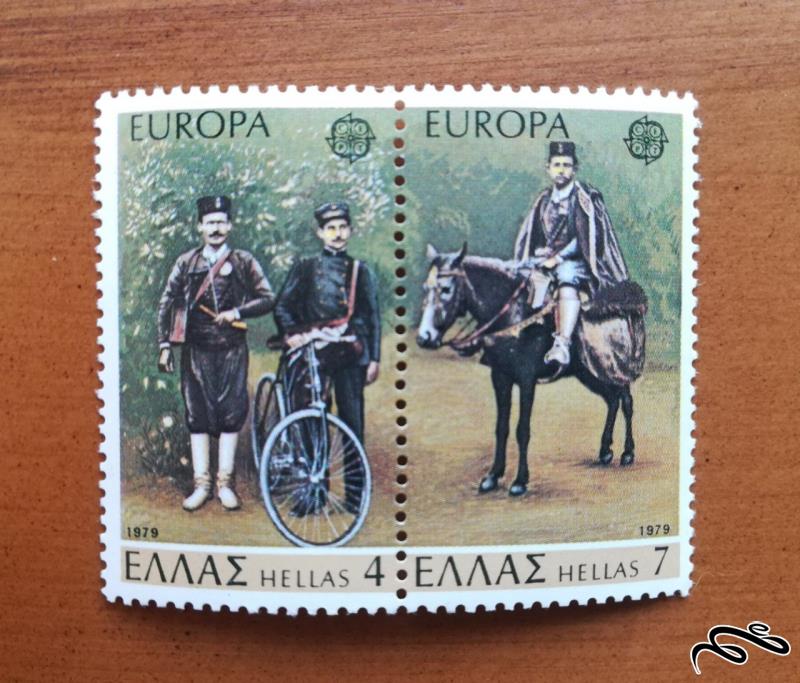 سری دو عددی تمبر یونان - کامل