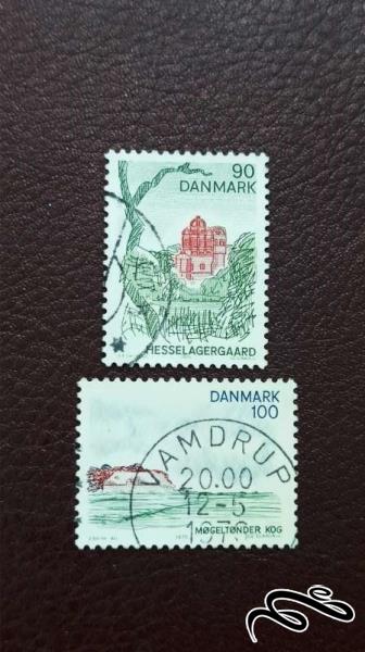 2 تمبر دانمارک (کد 30)