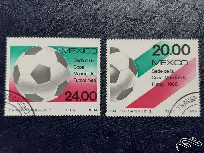 سری تمبر کاپ مسابقات فوتبال مکزیک 86