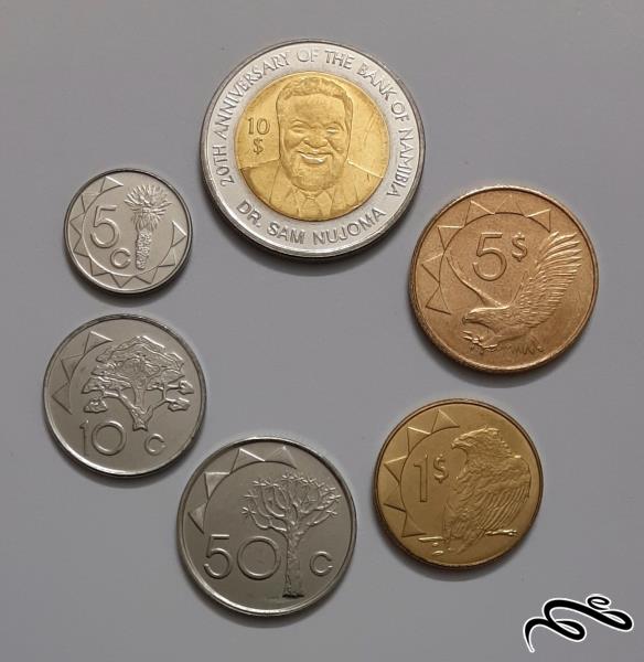 ست کامل سکه های نامیبیا