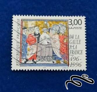 تمبر زیبا و قدیمی فرانسه . نقاشی . باطله (94)2