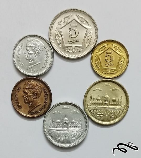 ست سکه های جدید پاکستان