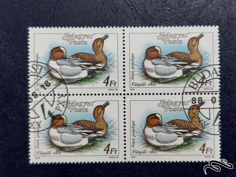 بلوک تمبر  اردک - مجارستان 1988 سری 3