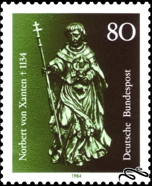 تمبر زیبای کلاسیک ۱۹۸۴ باارزش المان . نوربرت وون (۹۴)۵