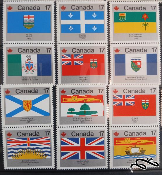 روز کانادا - پرچم flags (12قطعه) / کانادا 1979