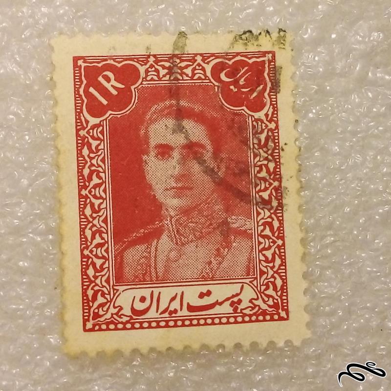 تمبر 1321 پهلوی اول پستی 1 ریال باطله (96)5