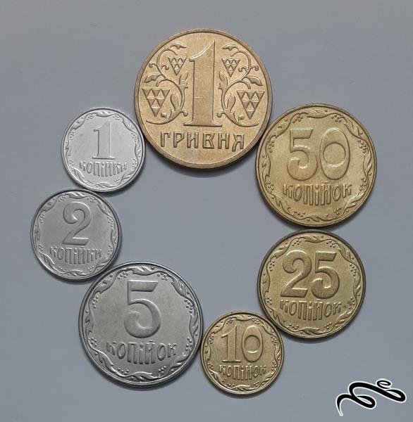 ست کامل سکه های اوکراین