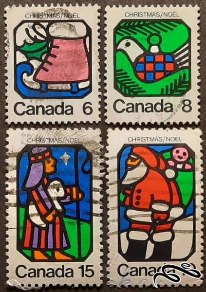 چهار تمبر کانادا