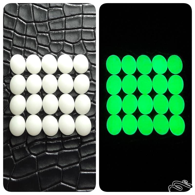 مجموعه 20 قطعه گوهر شب چراغ اصلی ریزقواره با تلالو سبز