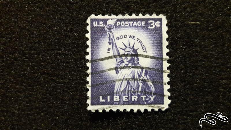 تمبر خارجی قدیمی و کلاسیک ایالات متحده آمریکا  لیبرتی