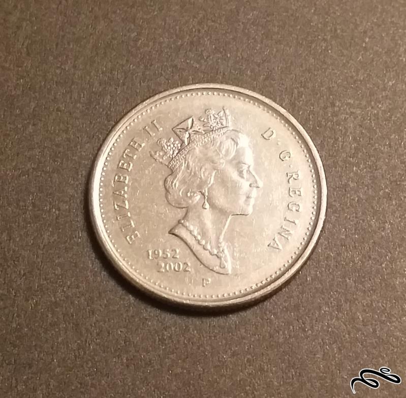 سکه 25 سنت کانادا 2002