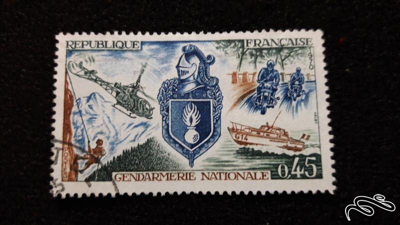 تمبر خارجی کلاسیک و زیبای یادبودی ژاندارمری فرانسه