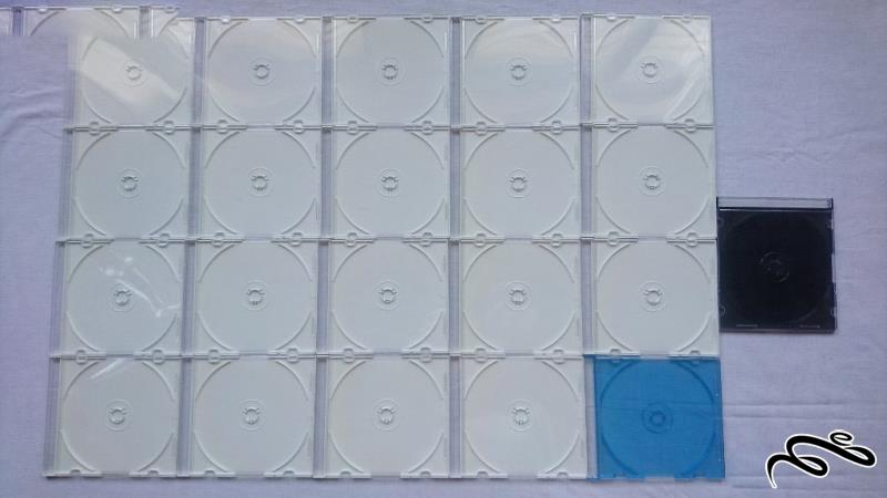 21 عدد قاب کریستالی سی دی CD