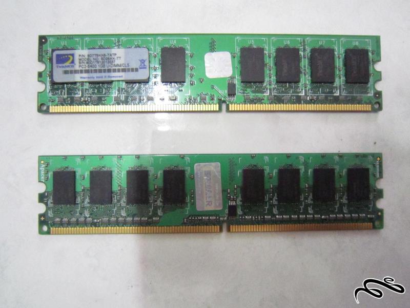 رم 1GB DDR2 800MHz برندهای متفاوت
