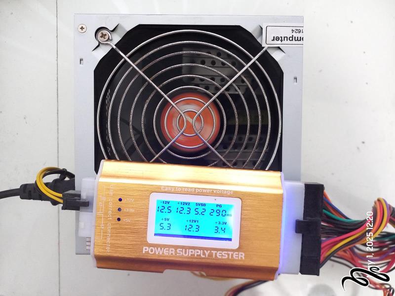 پاور Viera VI-600WATX فن بزرگ 24 پین کد1624
