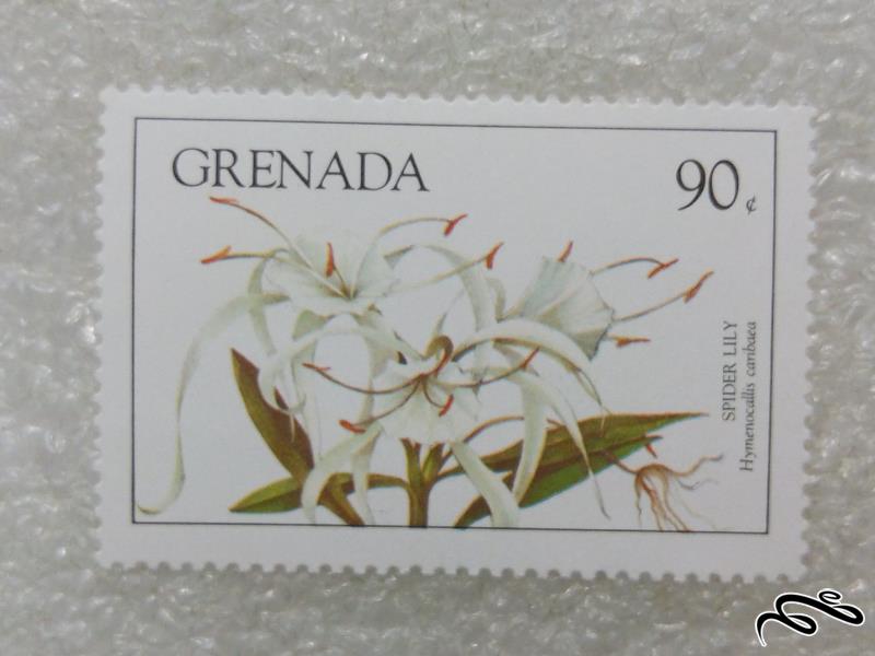 تمبر یادگاری زیبای گرانادا.گل (۹۸)۷+F