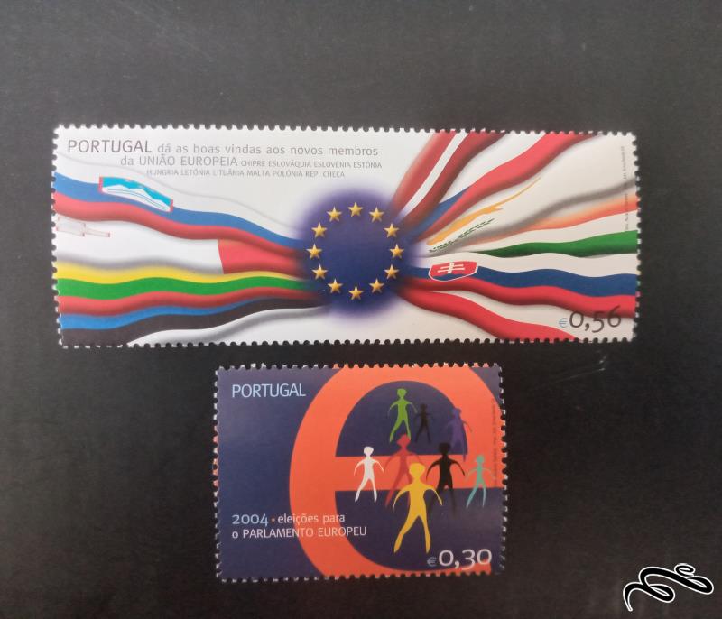 پرتغال۲۰۰۴ ارزش اسمی تمبرها(یورو)  اتحادیه اروپا سایز تمبر بزرگ ۸در۳