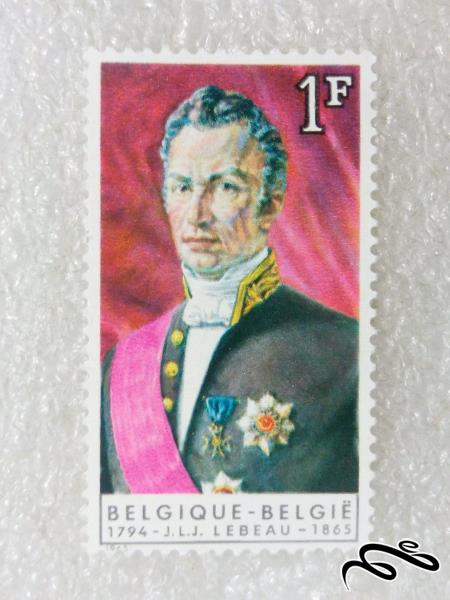 ارور رنگ تمبر قدیمی ۱۹۶۶ بلژیک.شخصیت.اصل (۹۸)۷