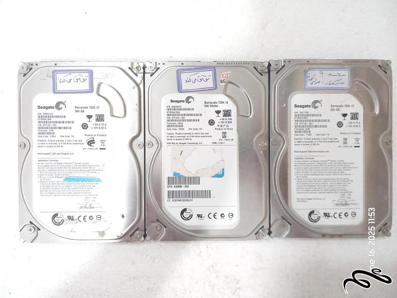 هارد Seagate ST3500413AS 500GB ساتا معیوب