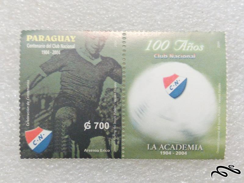 2 تمبر ارزشمند 2004 پاراگوئه.فوتبال (98)7+F