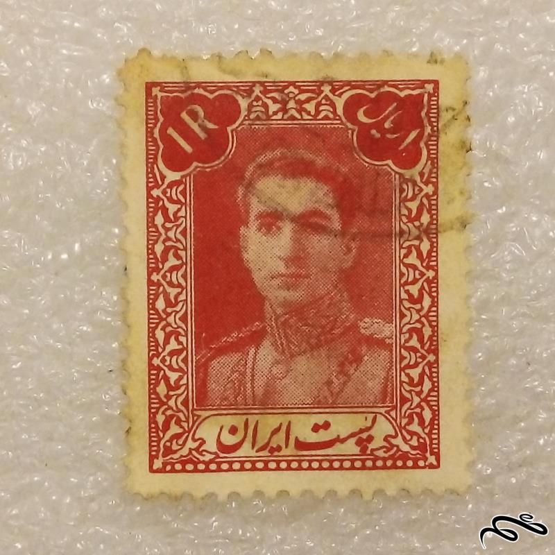 تمبر 1321 پهلوی اول پستی 1 ریال باطله (96)6