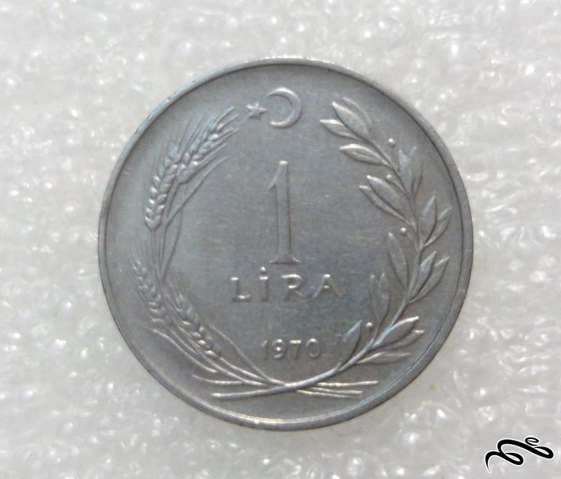 سکه زیبا و ارزشی ۱ لیر ۱۹۷۰ ترکیه (۳)۳۲۰