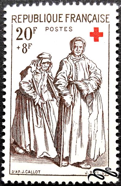 فرانسه 1957 Red Cross
