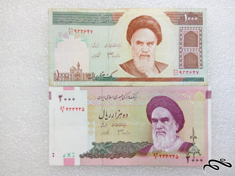 2 اسکناس باارزش 100 و 200 تومنی یک امضاء (49)