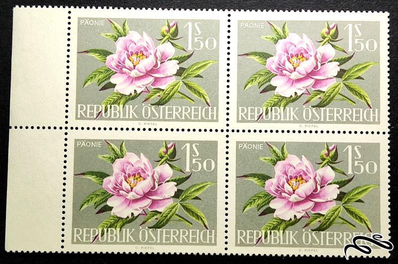 بلوک تمبر زیبای ۱۹۶۴ اتریش / اطریش . گل (۰۰)