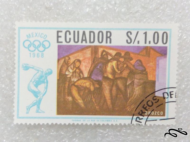 تمبر کمیاب قدیمی ارزشمند اکوادور (97)7