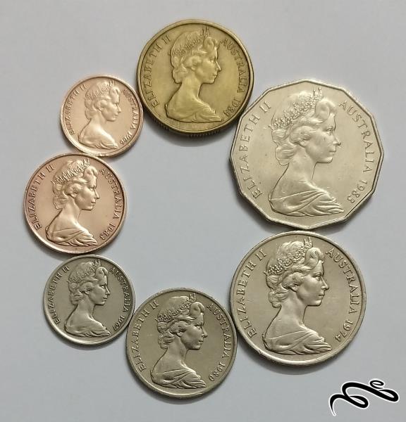 ست سکه های سری اول استرالیا