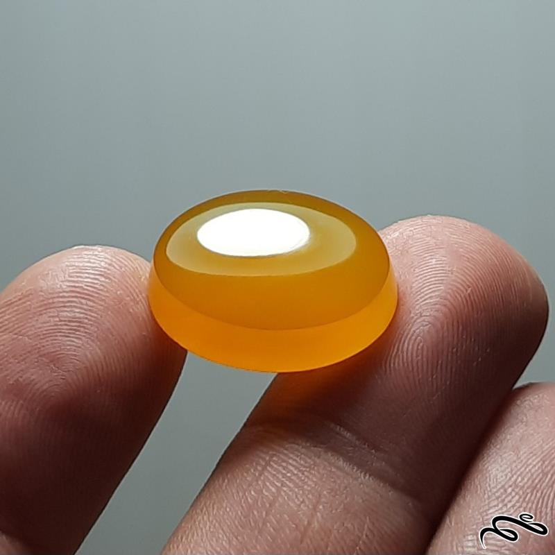 عقیق زرد خوشرنگ اصل یمن با رنگ طبیعی