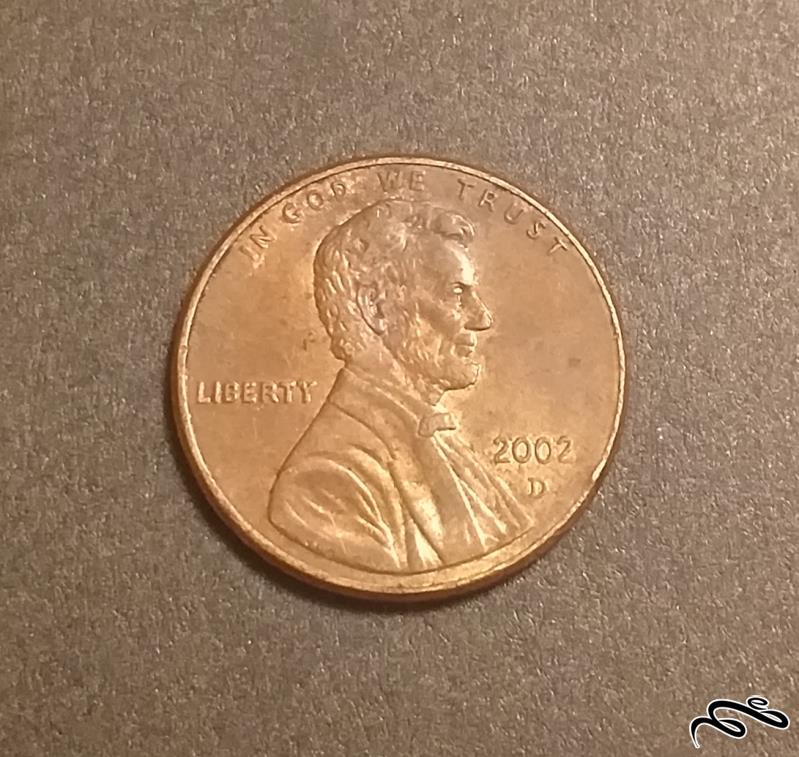 سکه 1 سنت آمریکا 2002